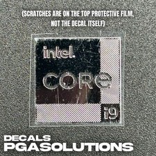 1x Intel Core i9 Metallic Desktop / Laptop Sticker Label picture