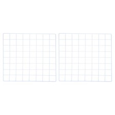 2Pcs Iron Wire Grid Panel Board Photo Display Holder Hanging Frame White 16