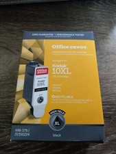 Office Depot Brand Kodak Printer Ink 10XL Black Cartridge. NEW High Yield  picture