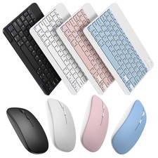 Wireless Bluetooth Keyboard and Mouse Set Rechargeable for iPad Laptop Mac PC US picture