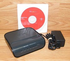 Genuine Belkin (F5D7234-4) 54 Mbps 4-Port 10/100 G Wireless Router Bundle *READ* picture