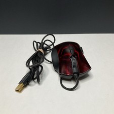 Rare Razer Naga Hex Wraith Red Laser Gaming Mouse RZ01-0075 MMO MOBA TESTED picture