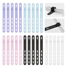 25Pack Silicone Cable Ties,Reusable Cord 5.12