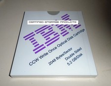 NEW IBM 59H4789 CCW Write Once MO 5.2GB WORM Optical Disk 2048b/s 2 Sided SEALED picture