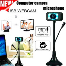 Camara Web Para PC Laptop Computadora Full HD USB Con Microfono Streaming Webcam picture