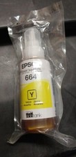 GENUINE NEW EPSON 664 ECOTANK YELLOW INK BOTTLE 70ml  DATE 2021 picture