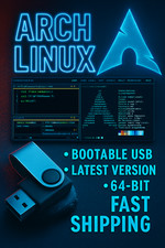 Arch Linux Bootable USB Drive – Latest 64-Bit Installer – Fast Shipping picture