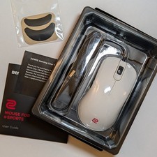 BenQ Zowie FK1+ White Special Edition Gaming Mouse Ambidextrous Glossy CIB XL picture