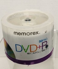 Memorex DVD+R 16X 4.7GB 120 Minute 50 Pack Spindle SEALED NEW picture