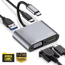 Type C USB 3.1 to USB-C 4K HDMI USB 3.0 Adapter Cable 3 in 1 Hub For Macbook Pro picture