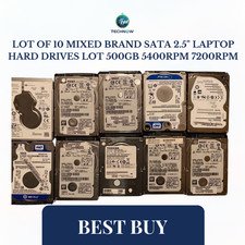 Lot of  10 mixed brand SATA 2.5