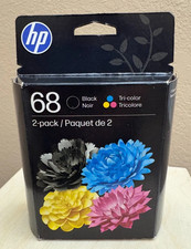 HP 68 Black Tri-Color Ink Cartridge Set 6L6S2TN 7FP20TN 7FP21TN Exp 2028 Genuine picture