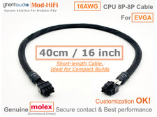 ⚡️UPgrading-16AWG CPU 8P Cable for EVGA G2 G3 G5 G+ P2 P3 P5 P+ T2-📏40cm / 16