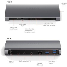 11-in-1 Thunderbolt 4 Dock, 96W Host Charge, 2X 4K Display picture