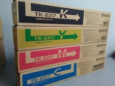 Kyocera TK-8317 OEM Toner Set, B/C/M/Y, TASKalfa 2550ci picture