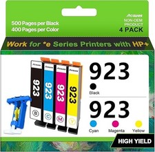 Acaves Compatible Ink Cartridge Replacement for HP 923 Ink Cartridges (Black Cya picture