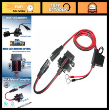 3.1A Motorcycle USB Port Kit, SAE to USB Adapter for Bikes, Fast Charging Access picture