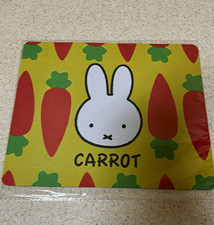 Miffy Bunny Carrot Pictorial Mouse Pad Yellow Red Green White Black picture