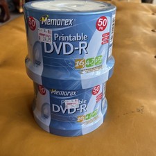 Memorex Printable DVD-R 50 Pack 16X 4.7GB 120 Min Brand NEW Factory Sealed picture