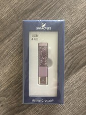 NIB Swarovski Active Crystals USB Crystalline Memory Stick 4GB Light Lilac picture