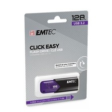 Emtec Dexxon B110 Click Easy 128GB USB 3.2 Flash Drive Purple Capless 20mb/s picture