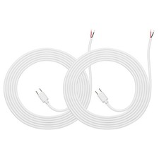 2Pcs 2m/6.56Ft USB C Pigtail Cable, 5V 2.4A Type C to 2 Pin Wires, White picture