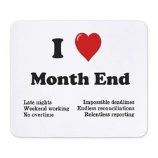 CafePress I Love Month End Reasons Why Mousepad  (642733290) picture