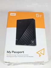 WD My Passport 5TB Portable External HDD USB Password Protection Black Win/Mac picture