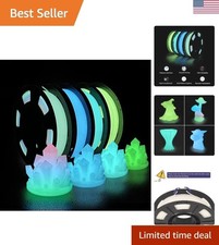 High-Accuracy 3D Filament Bundle: Glow in the Dark 1.75mm, 4x250g Multicolor picture