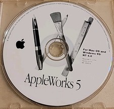 1998 Macintosh Mac AppleWorks 5 Version 5.0.3 For Mac OS Windows 95 Install CD picture