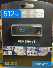PNY Pro Elite V3 USB 3.2 Gen 2 Flash Drive 512GB NEW picture