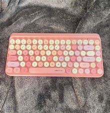 UBOTIE SK-621BT Bluetooth Colorful Computer Keyboard 84 Keys Wireless Pink picture