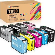 T850 9 Pack Ink Cartridge for Epson SureColor P800 T8501 T8509 Printers 80ML picture