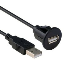 100cm Charging Cord Data Wire Car Dashboard Mount USB 2.0 Male to Female Cable picture