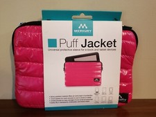 Merkury Innovations ereader Puff Jacket; Pink; Fits ebooks & Tables under 8