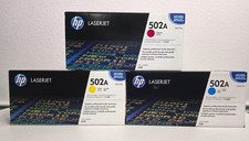 HP 502A  Yellow (Q6472A) Genuine Toner Cartridge picture