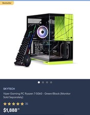 Viper Gaming Pc Ryszen-7 5060 with Tempered Glass picture