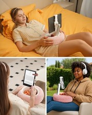 Viozon Tablet Pillow Stand 4-11 Inch Adjustable Arm Washable Cushion Bowl picture