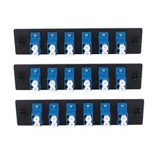 - 12 Fibers LC to LC Duplex Single Mode Fiber Patch Panel with 6 pcs LC/LC UP... picture