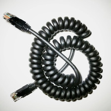 24AWG Spiral-Coiled Ethernet Cat5e Cable (4-15 Feet)  picture