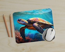 NEW Custom Sea Turtle Mousepad - UPGRADED, THICKER MOUSEPAD picture