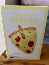Vivitar  Wireless  Plug & Play 2.4 ghz USB Receiver Pizza Slice Computer Mouse picture