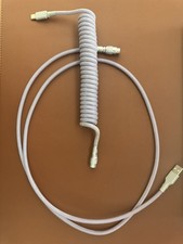 Premium Coiled Cable Set Lilac USB-C to USB-A Custom Mechanical Keyboard YC-8 picture