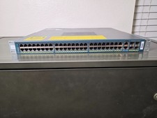 Cisco Catalyst 4948 WS-C4948-E 48-Port Gigabit Switch AC PSU Powers On picture