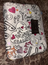 COACH Poppy Computer Laptop Tablet Tech Case, Multicolor Padded Zippered Sleeve picture