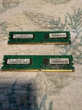 Samsung PC2-5300 DDR2 1GB Ram Module M378T2953EZ3-CE6 Set of 2 picture