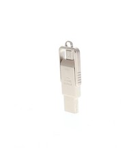 Amazon Basics 256GB USB-C USB-A Dual Port Flash Drive Memory Stick Silver picture