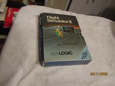 SubLogic Flight Simulator II Apple 11 + e Computer Game Program Books Box ONLY picture