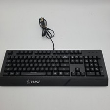 MSI Vigor GK20 Gaming Keyboard RGB Backlit Membrane USB Wired Tested Works picture
