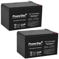12V 15AH SLA Battery replaces gp12120 ps-12120 wp12-12 gp12110f2 - 2PK Bundle picture